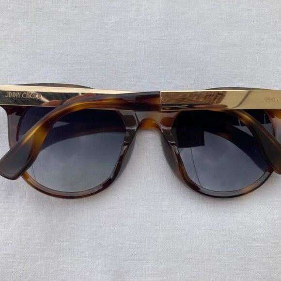Jimmy Choo Women Vivy Havana Sunglasses Round Full Rim Shades main image 7